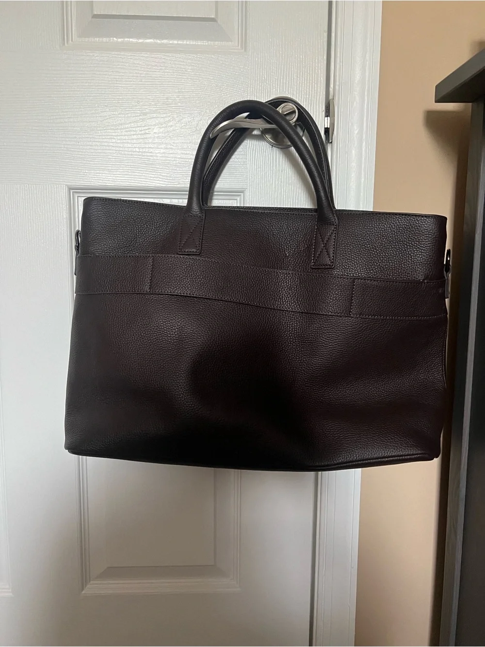 Mark & Graham Dark Brown Men's Leather Briefcase